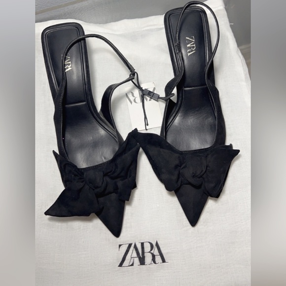 Zara Shoes - Slingback heels with Bow